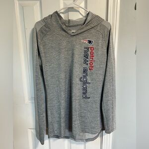 New England Patriots Majestic Gray Coolbase Performance Top Size Large